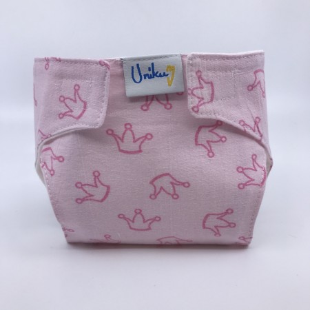 Dukkebleie - 43 cm - Rosa krone - UnikumBLEIA tøybleier