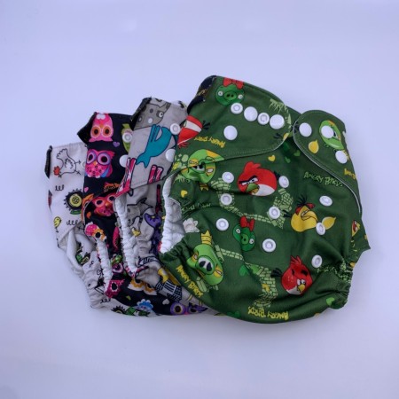 4pk BLEIEPAKKE Cheapies Lommebleie one size uten innlegg tøybleie