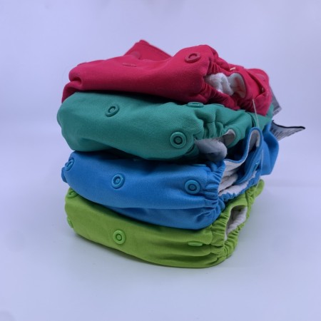 BLEIEPAKKE 4pk Retropi aio one size tøybleie