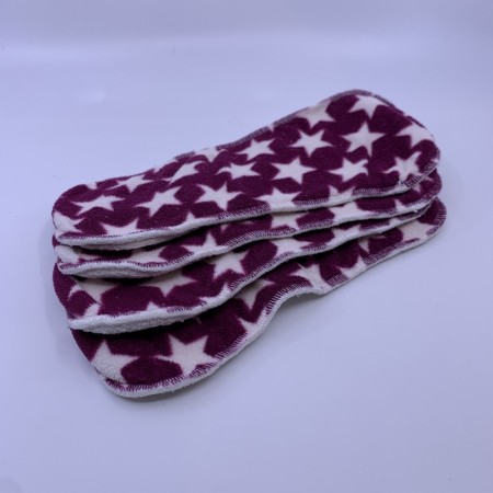 4pk Bambusinnlegg/booster m/fleece tøybleier