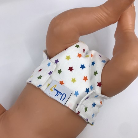 Dukkebleie - 43 cm - Stjerner - UnikumBLEIA tøybleier