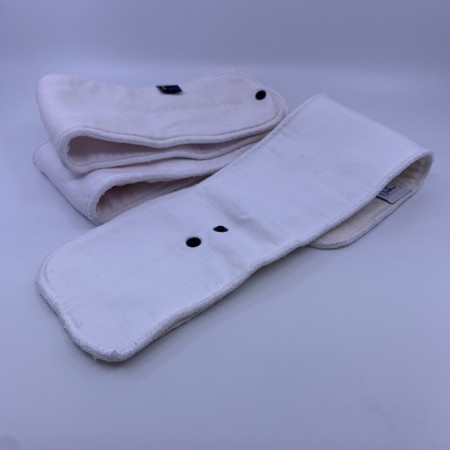 3pk Gullkombo'n bambus/hampinnlegg m/knapper UnikumBLEIA OS/XL tøybleier