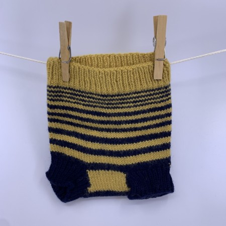 Ullbukse hjemmestrikk small tøybleier