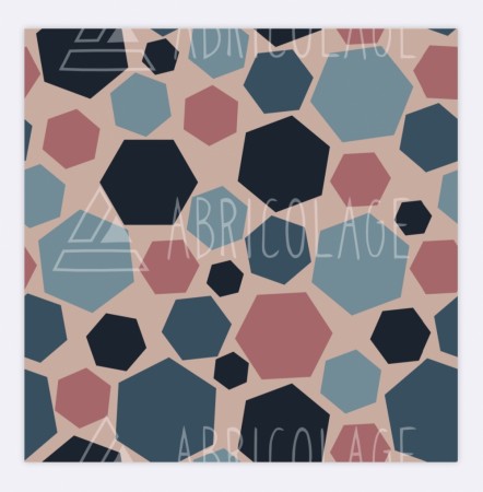 Pul metervare - Polygon - Designerstoff