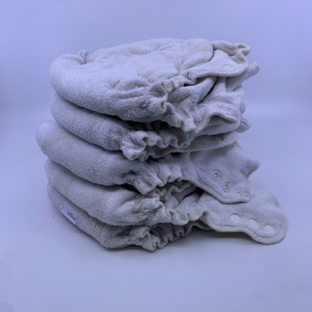 5pk BLEIEPAKKE Popolini formsydd m/innlegg Medium/Large bomull tøybleie