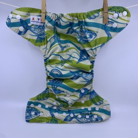 Alvababy Aio m/lomme one size tøybleie