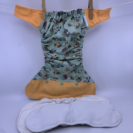 Grovia ai2 m/innlegg cover (hybrid) one size tøybleie