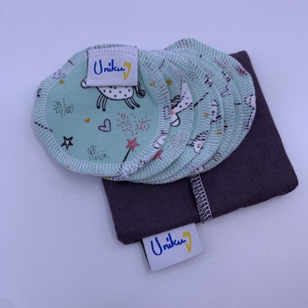 NYHET! 7pk Bomullspads m/lomme Unikum