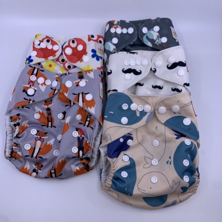 5pk Ohbabyka Lommebleie one size uten innlegg tøybleie