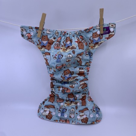 Milovia lommebleie one size m/1 innlegg tøybleie