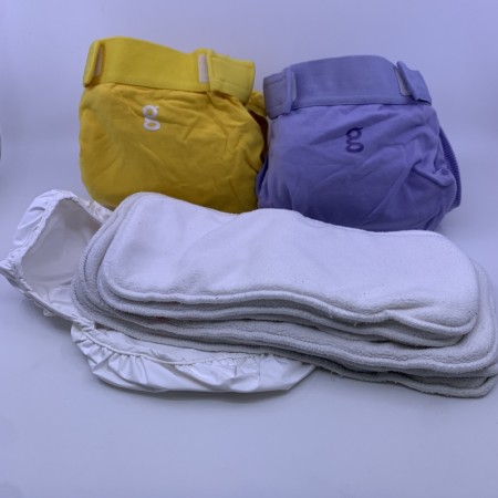 KUPP! BLEIEPAKKE gDiaper Large 2 bleier + 6 innlegg + 1 ekstra pouch tøybleie