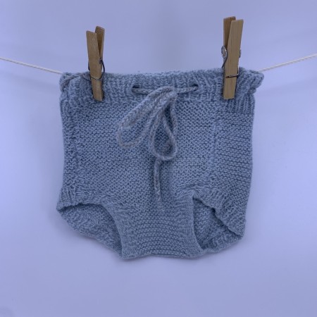 Ullbukse Nyfødt/Small Hjemmestrikket