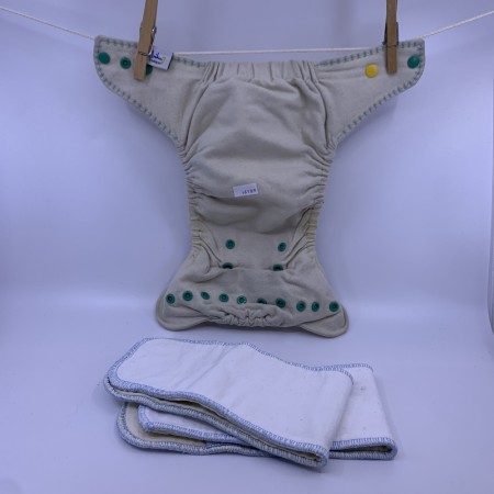 BLEIEPAKKE Tradisjon ai2 ullcover/sperrelag m/2 innlegg one size UnikumBLEIA  tøybleier