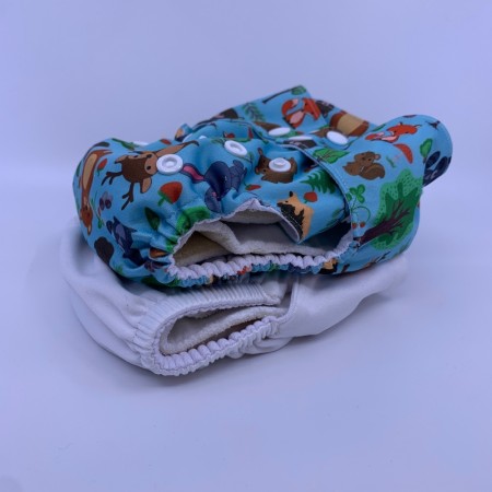BLEIEPAKKE 2pk lommebleie m/innlegg one size tøybleie
