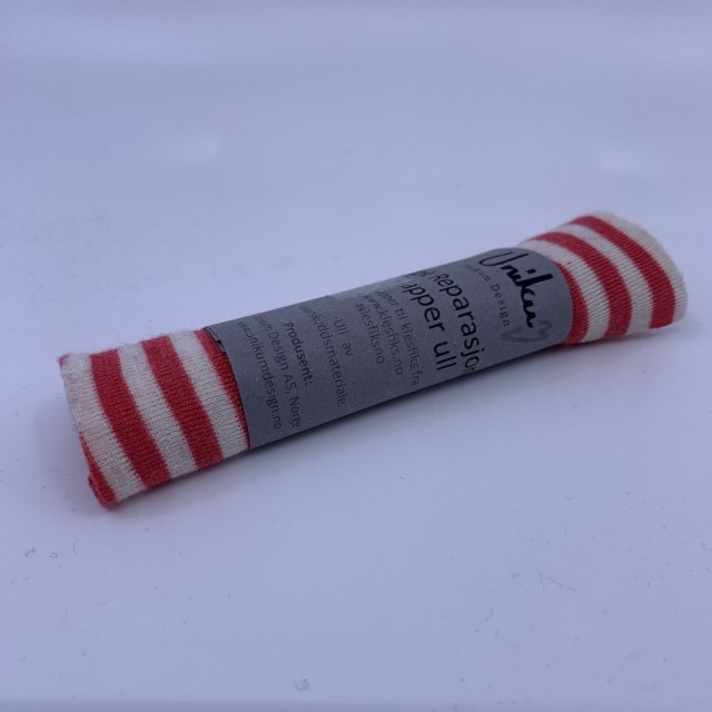Jersey ubehandlet Rød/hvit Medium